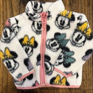Disney Fleece Jacket with Pink Trim